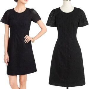 J. Crew Eyelet Flounce Sleeve Dress